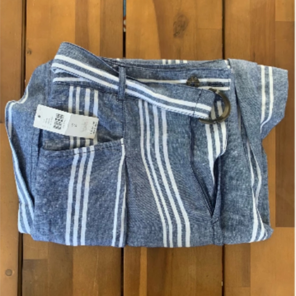 NWT Size 8 Anthropologie Striped Wide Leg Pants - Picture 6 of 13